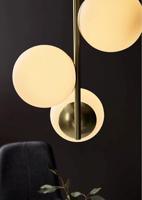 Hanglamp opaal glas goud Nordlux &apos;Lilly&apos; messing E14 fitting 365mm - thumbnail