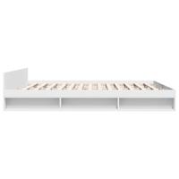 Bedframe met lades bewerkt hout wit 180x200 cm - thumbnail