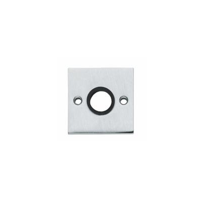 Rozetten met nokken vierkant 55x55x8mm messing chroom mat Rozetten met nokken vierkant 55x55x8mm messing chroom mat