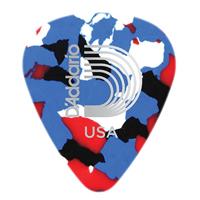 D'Addario 1CMC2-10 Multi-color celluloid plectra 10 pack light - thumbnail