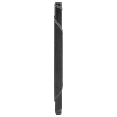 Vloerkleed rond 100 cm bamboe grijs - thumbnail