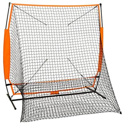 VidaXL Honkbaltrainingsnet 174x76x158,5 cm zwart