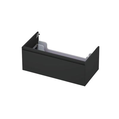 INK - Onderkast 1 Lade Greeploos Gelakt 45gr - 900x450x350 Mm - Mat Antraciet