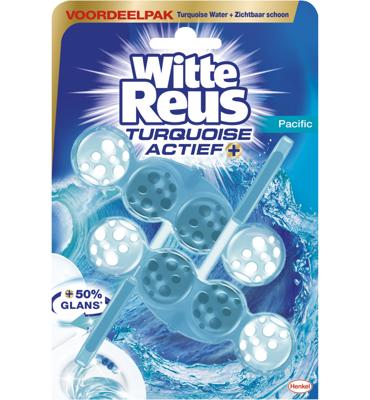 Witte Reus Toiletblok turquoise actief 2 Stuks Witte Reus Toiletblok turquoise actief 2 Stuks