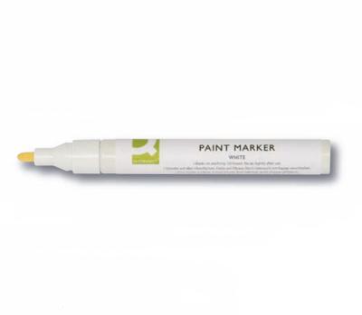 Q-CONNECT paint marker, op oliebasis, ronde punt, wit