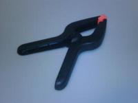 Marktklem 23 cm kunststof zwart - thumbnail