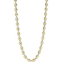 TI SENTO-Milano 3985SY Ketting Koffieboonschakel zilver goud-en zilverkleurig 8 mm 42 cm - thumbnail