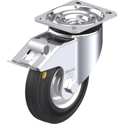 Blickle LK-RD 125R-1-FI Zwenkwiel met rem Wieldiameter: 125 mm Draagvermogen (max.): 120 kg 1 stuk(s)