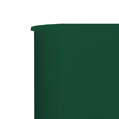 Windscherm 3-panelen 400x120 cm stof groen