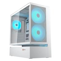Cougar cfv235 mesh midi tower behuizing (wit | 2x usb-a | 1x usb-c | rgb | tempered glass) - thumbnail