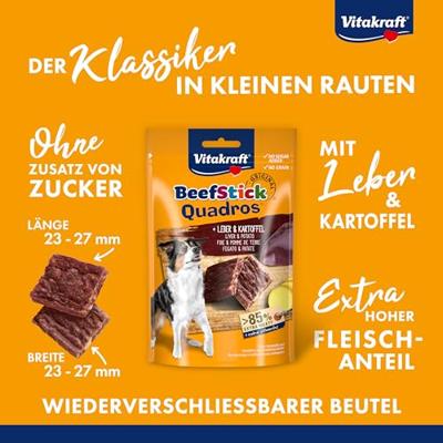 Beef-stick quadros lever aardap 70g Vitakraft - Vitakraft