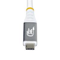 USB-kabel Startech CC1M80GUSB4CABLEW Wit 1 m - thumbnail