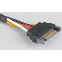Akasa SATA-voedingskabelverlenging | 15-pins SATA mannelijk naar vrouwelijk connector | 30cm | Zwarte hoes | AK-CBPW04-30 - thumbnail