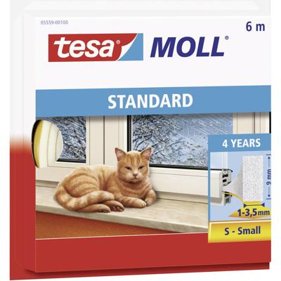 tesa STANDARD 05559-00100-00 Afdichtingstape tesamoll Wit (l x b) 6 m x 9 mm 1 stuk(s)