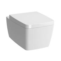 Toiletpot Hangend Plieger Vitra 36x56x40cm Wandcloset Keramiek Glans Wit Diepspoel met Softclose en Quickrelease Toiletzitting - thumbnail