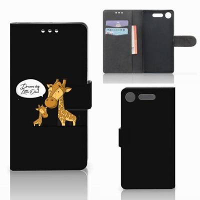Sony Xperia XZ1 Leuk Hoesje Giraffe Sony Xperia XZ1 Leuk Hoesje Giraffe