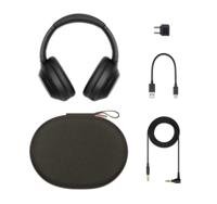 Sony WH1000XM4 Noise Cancelling draadloze Bluetooth headset (geoptimaliseerd voor Alexa en Google Assistant, 30 uur batterijduur, optimaal voor werken thuis, microfoon voor handsfree bellen) zwart - thumbnail