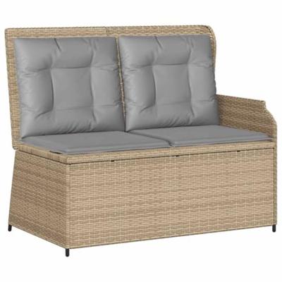 3-delige Loungeset met kussens poly rattan beige 3-delige Loungeset met kussens poly rattan beige