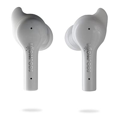 Boompods Bassline GO In Ear oordopjes Bluetooth Wit Headset, Volumeregeling, Bestand tegen zweet, Touchbesturing