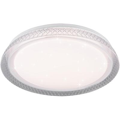 LED Plafondlamp 18W - Dimbaar met Afstandsbediening - Mat Wit - Trion Heral