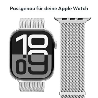 Vonmählen Milanese Loop 2 For Apple Watch 44 - 45 - 46 - 49mm One Size Silver