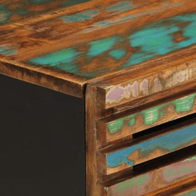 Nachtkastjes 2 st 40x34x46 cm massief gerecycled hout - thumbnail
