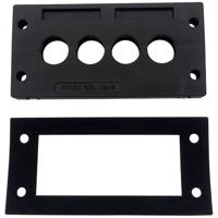 TRU COMPONENTS TC-KDL 16/4 Kabelinvoeringsplaat Klem-Ø (max.): 16 mm PA Zwart 1 stuk(s) - thumbnail