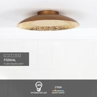 Lucide FOSKAL - Plafonnière - Ø 34,5 cm - LED - 1x12W 2700K - Messing - thumbnail