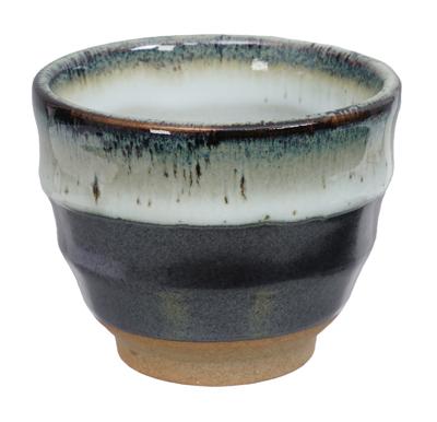 Handgemaakt Kopje - Zwart Keramiek - 8.5 x 6.9 cm