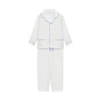 Mango Kids pyjama van biologisch katoen wit/lichtblauw - thumbnail