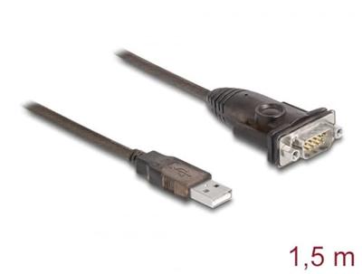 DeLOCK 62645 seriële kabel Zwart 1,5 m USB Type-A DB-9 DeLOCK 62645 seriële kabel Zwart 1,5 m USB Type-A DB-9
