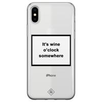 iPhone X/XS transparant hoesje - Wine time - thumbnail