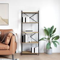 Boekenkast artisanaal eikenkleurig 60 x 30 x 153 cm - thumbnail