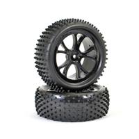 FTX Vantage Front 1/10 buggy tyres mounted on black wheel 2pcs (FTX6300B) - thumbnail