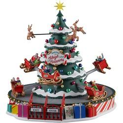 Santa s sleigh spinners with 4.5v adaptor Kersthuisje LEMAX - Lemax