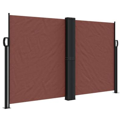 VidaXL Windscherm uittrekbaar 140x1200 cm bruin VidaXL Windscherm uittrekbaar 140x1200 cm bruin