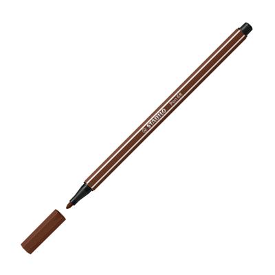 Viltstift stabilo pen 68/45 m bruin | 10 stuks