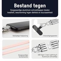 Ansmann USB-kabel Apple Lightning stekker, USB-C stekker 1.2 m Pink 1700-0189 - thumbnail