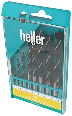 Heller 205241 Hout-spiraalboorset 8-delig 3 mm, 4 mm, 5 mm, 6 mm, 7 mm, 8 mm, 9 mm, 10 mm Cilinderschacht 1 set(s)