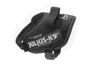 Julius K9 idc power-harnas / tuig voor labels zwart - thumbnail
