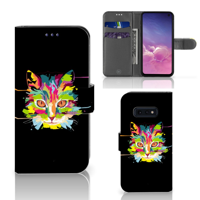 Samsung Galaxy S10e Leuk Hoesje Cat Color - thumbnail