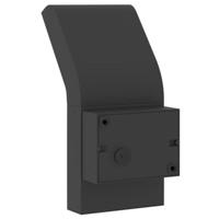 Buitenwandlamp LED met sensors gegoten aluminium zwart - thumbnail