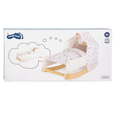 Small Foot - houten schommel poppenbed little button Small Foot - houten schommel poppenbed little button