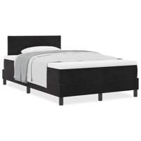 Boxspringbed met Matras met matras Zwart 120 x 190 cm Stof - thumbnail
