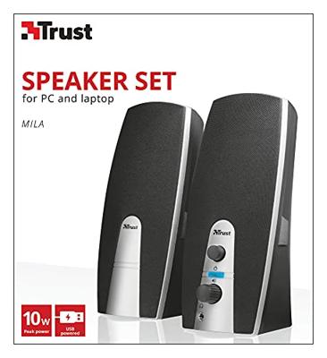Trust MiLa 2.0 PC-luidsprekers Kabelgebonden 5 W Zwart, Zilver
