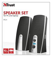 Trust MiLa 2.0 PC-luidsprekers Kabelgebonden 5 W Zwart, Zilver - thumbnail