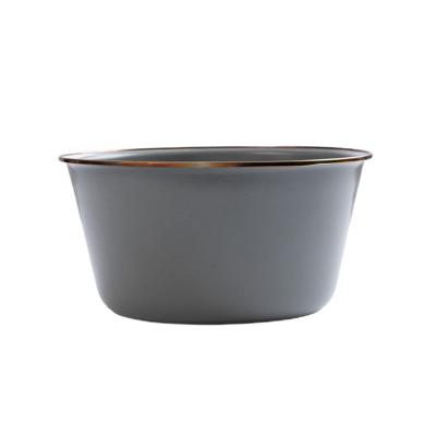 Barebones Enamel Nesting Bowl - Set Of 2/Nest Schalen. Set Van 2. Servies Slate Grey 2 St.