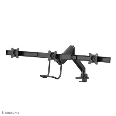 Neomounts NM-D775DX3BLACK Tafelbeugel voor monitor Aantal monteerbare displays: 3 Display(s) 43,2 cm (17) - 61 cm (24) Zwart Zwenkbaar, Roteerbaar, Kantelbaar,
