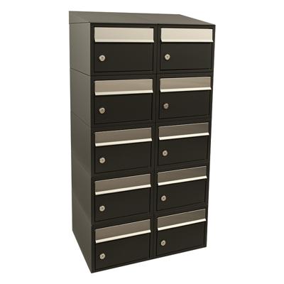 Stoer! Brickset 2-Breed, 5-Hoog Met Dak Zwart - 40215070_2x5d Stoer! Brickset 2-Breed, 5-Hoog Met Dak Zwart - 40215070_2x5d