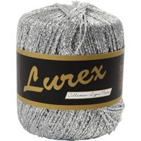 Lurex glitter garen, l: 160 m, zilver, 25 gr/ 1 bol - thumbnail